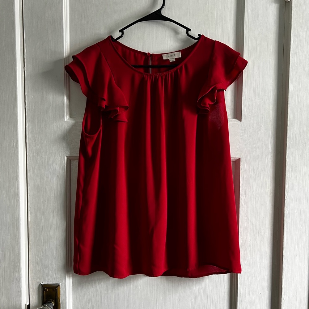 Elegant Red Women's Top